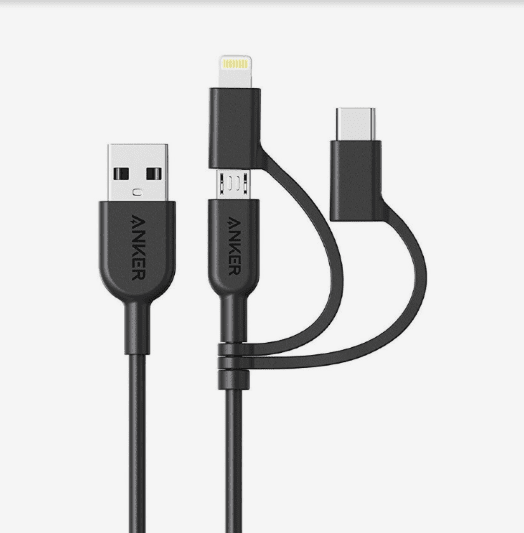 Anker Powerline ll 3-in-1 Cable - Miles Telecom Trading LLC