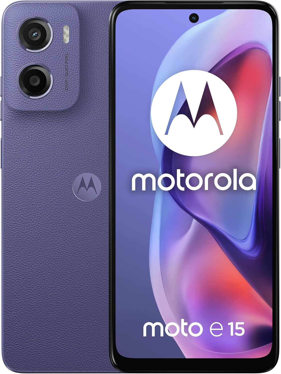 Motorola E15 4G 2GB 64GB Fresh Lavender - UAE Version (TDRA)