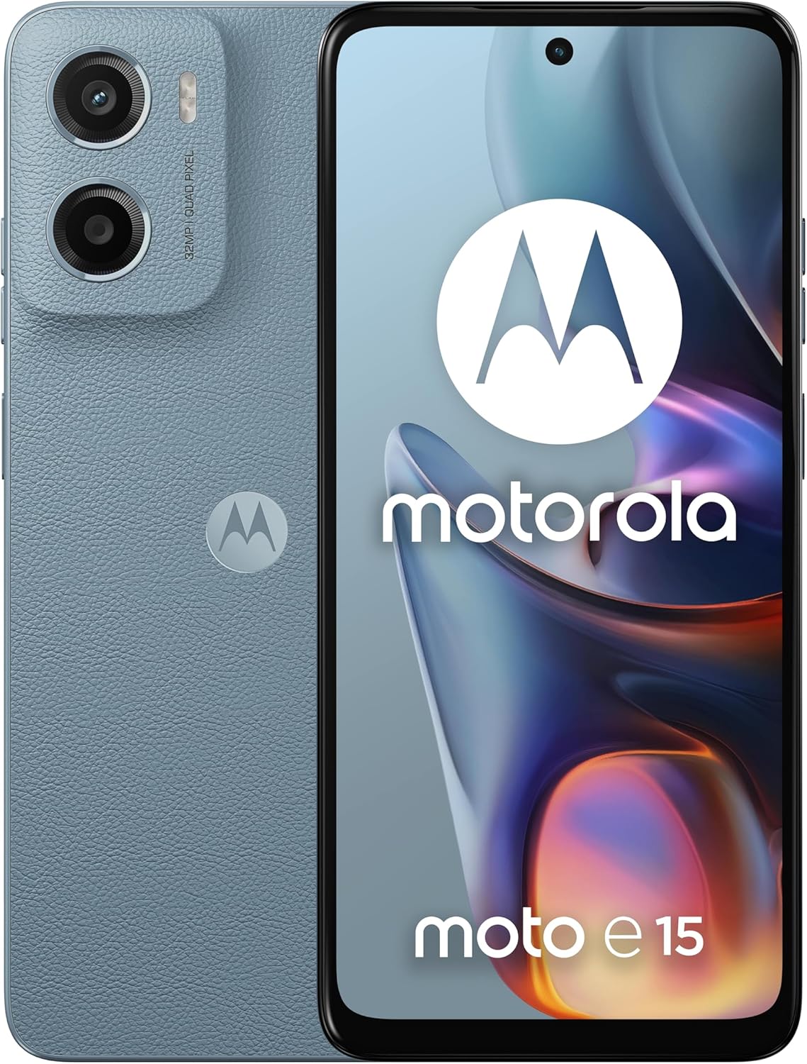 Motorola E15 4G 2GB 64GB Misty Blue - UAE Version (TDRA)