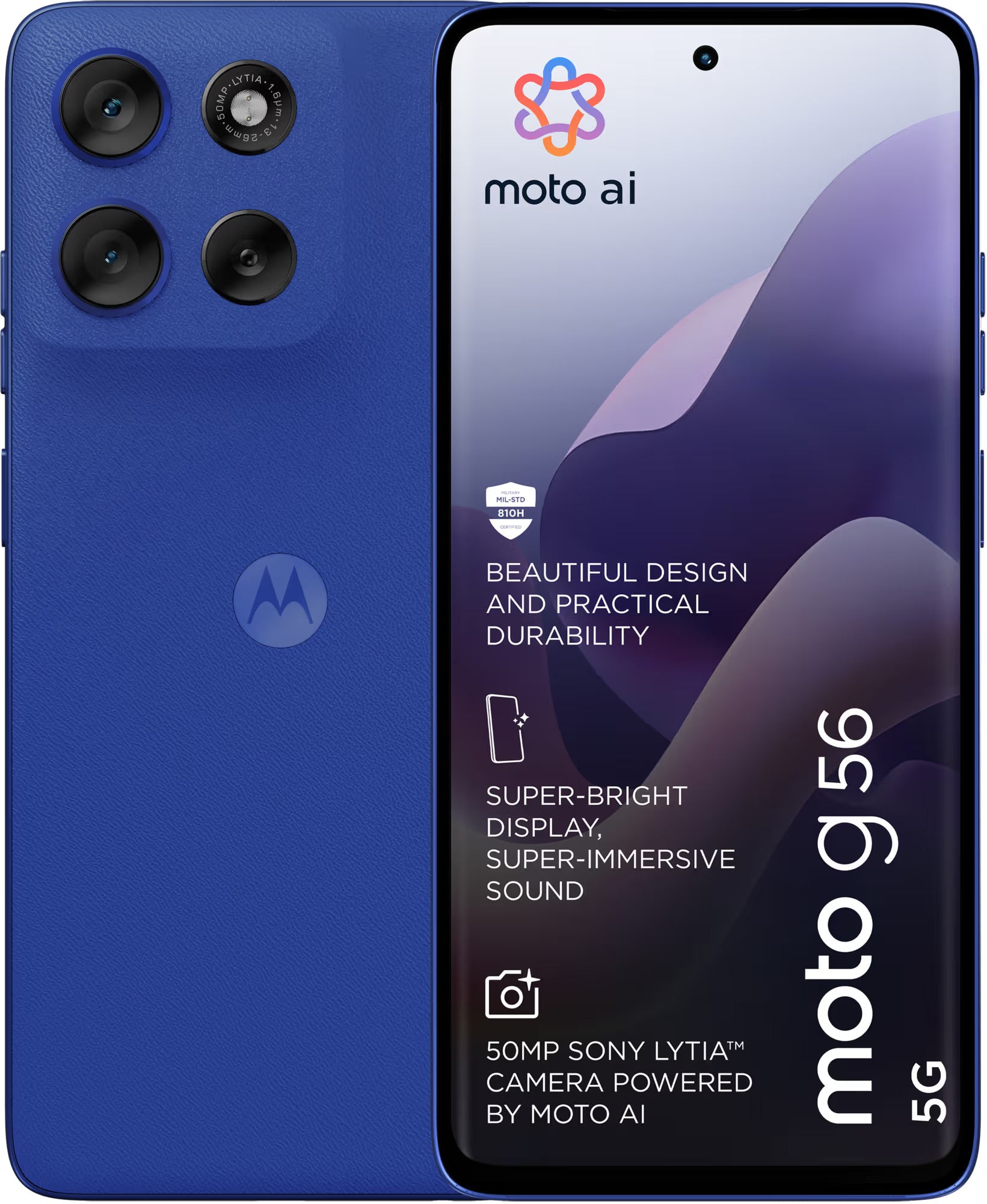 Motorola G56 5G 12GB 256GB PANTONE Dazzling Blue - UAE Version (TDRA)