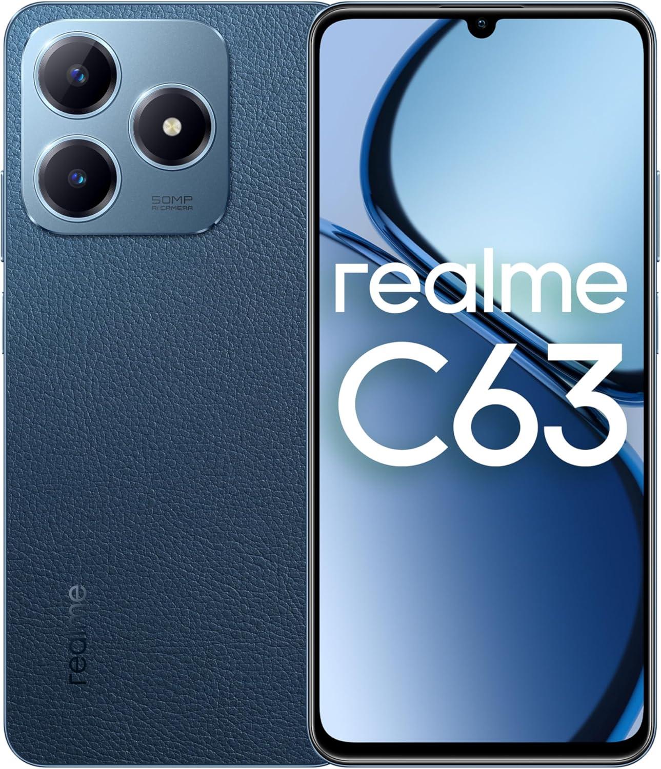 Realme C63 4G 8GB 256GB Leather Blue - UAE Version (TDRA)