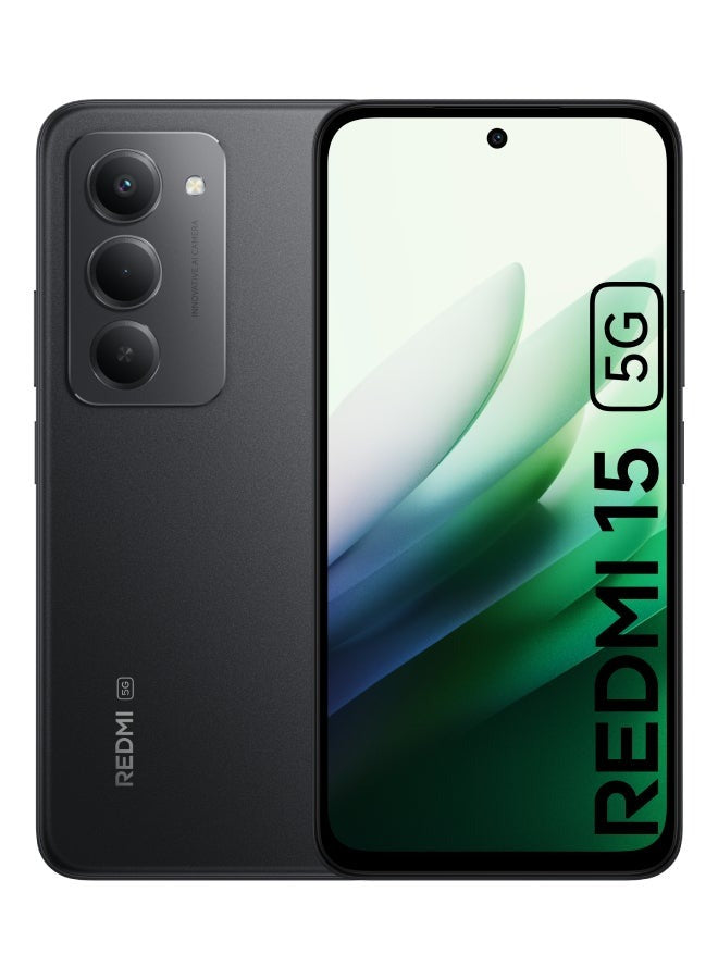 Redmi 15 5G Midnight Black 8GB 256GB - UAE Version (TDRA)