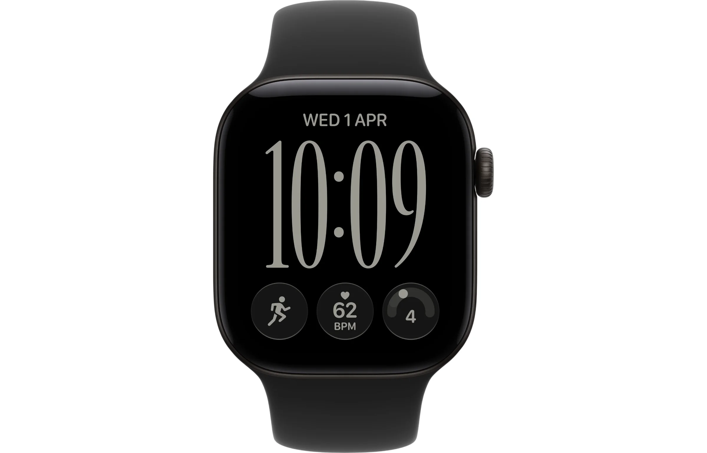 Apple Watch Series 12 42mm GPS + Cellular Black Aluminum Case view 2