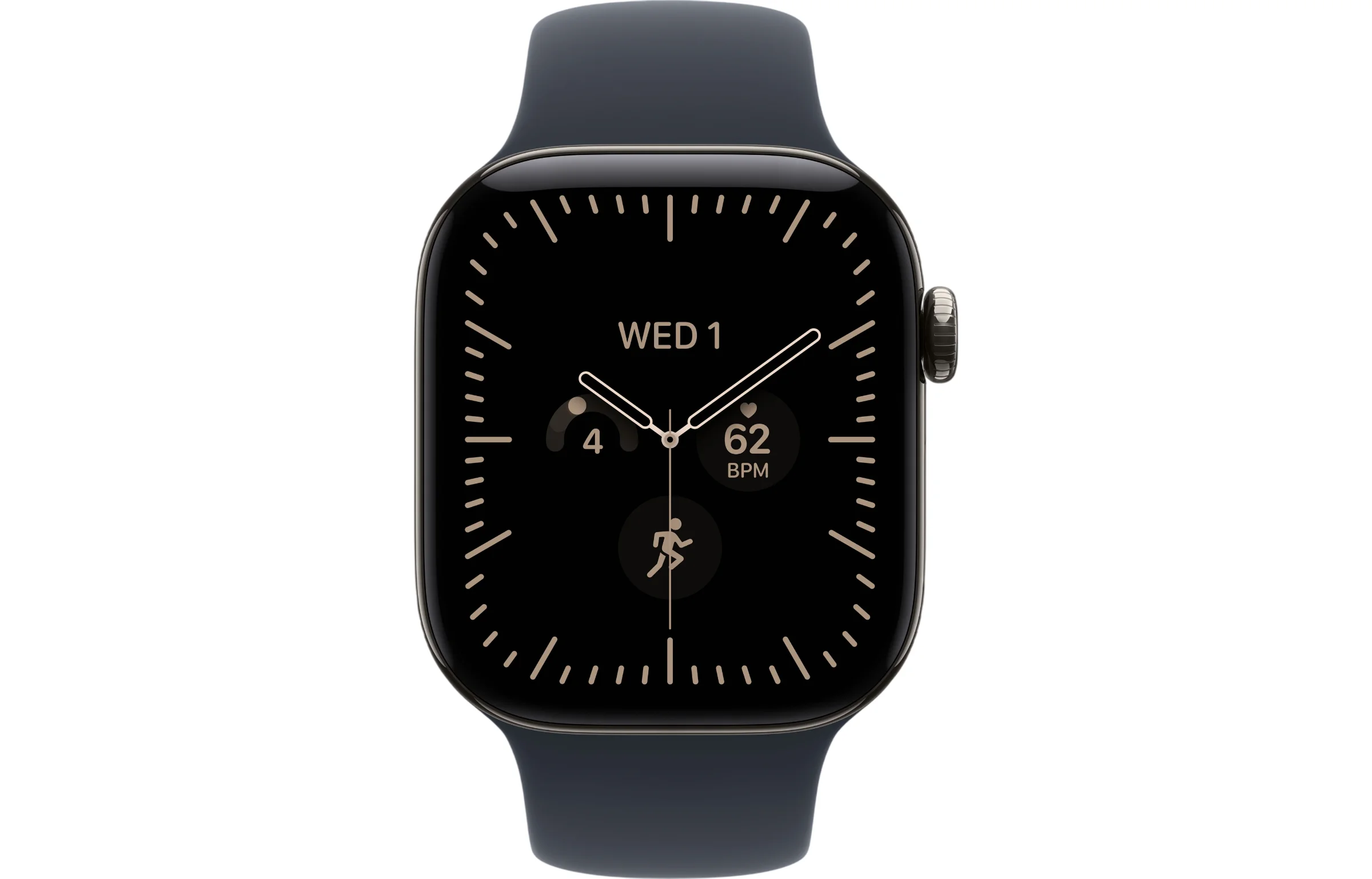 Apple Watch Series 12 42mm GPS + Cellular Natural Titanium Case With Sport Band view 2
