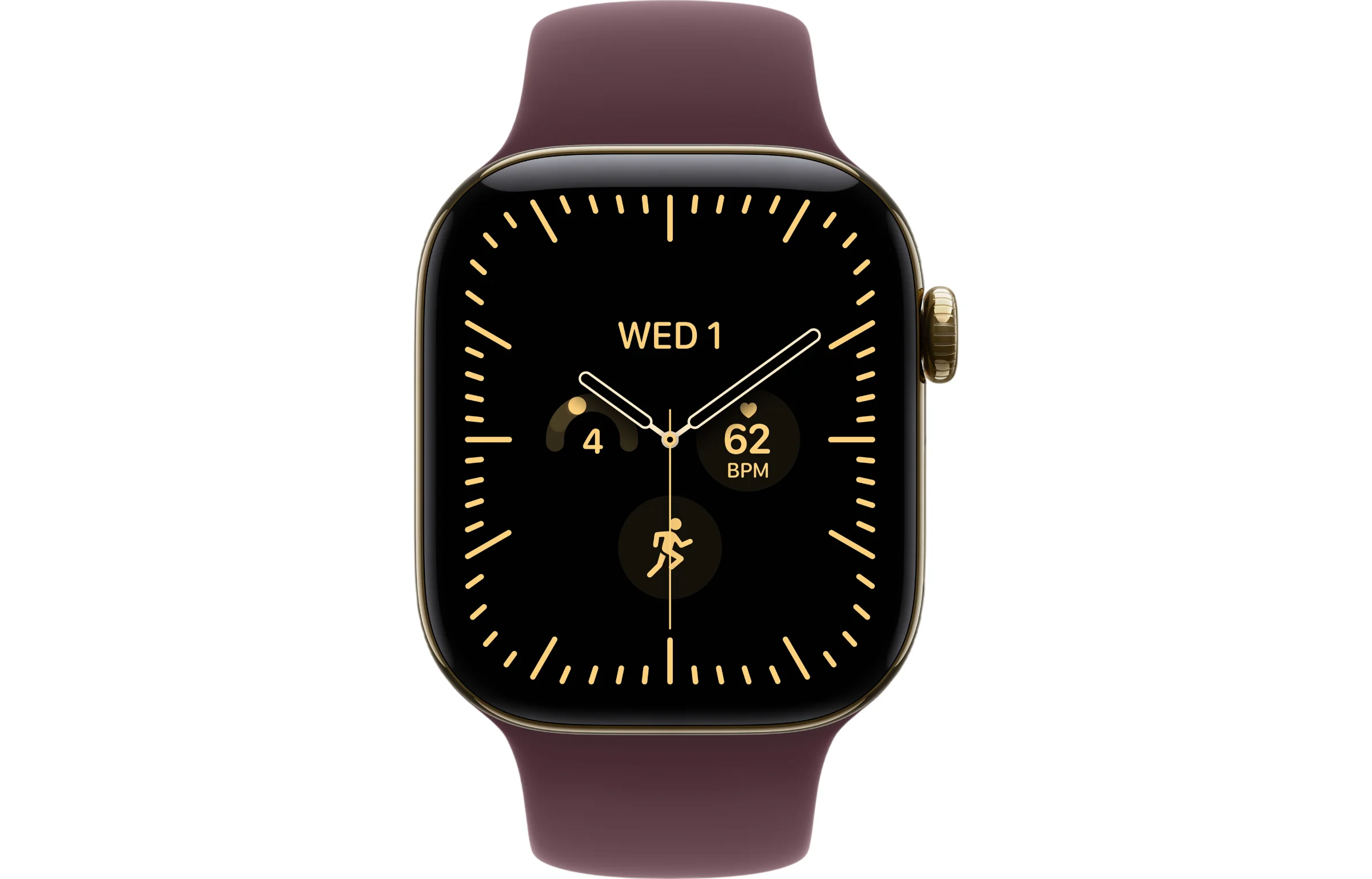 Apple Watch Series 12 42mm GPS + Cellular Radiant Gold Titanium Case view 2