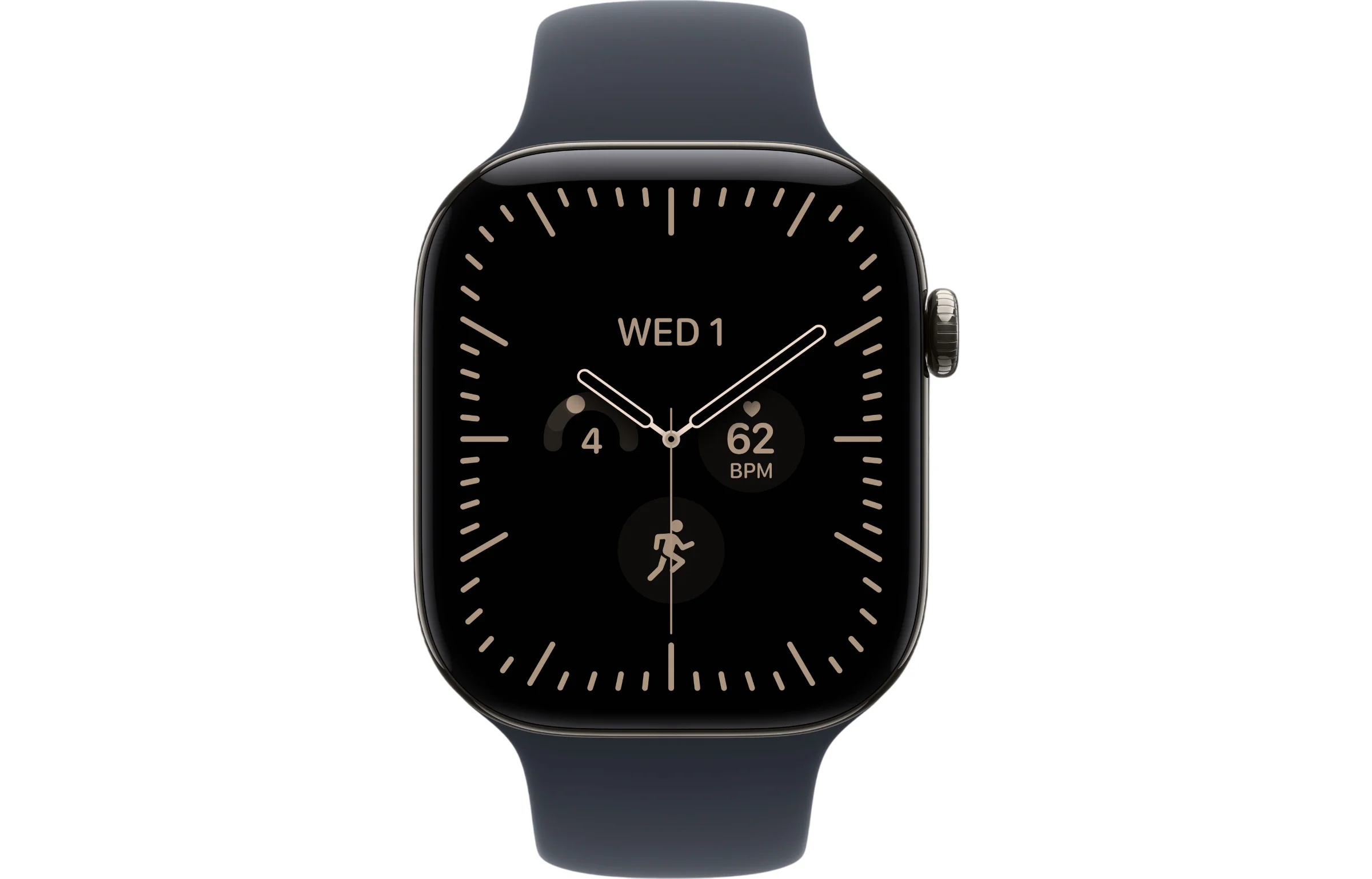 Apple Watch Series 12 46mm GPS + Cellular Natural Titanium Case with Sport Band view 2