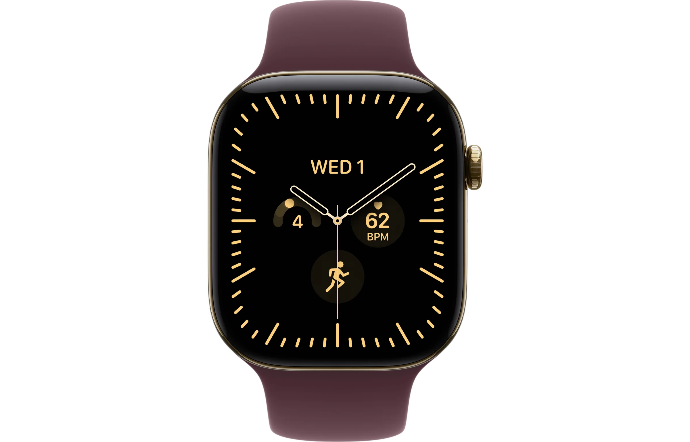 Apple Watch Series 12 46mm GPS + Cellular Radiant Gold Titanium Case view 2