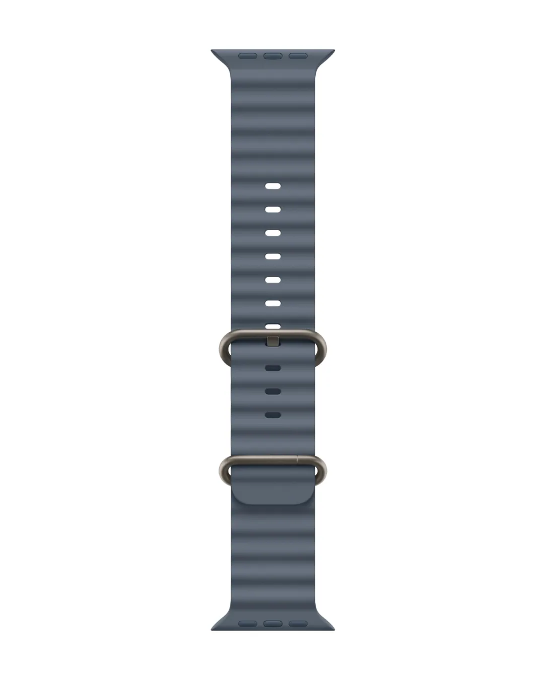 Apple Watch Ultra 3 49mm 2025 Natural Titanium Case with Anchor Blue Ocean Band view 3