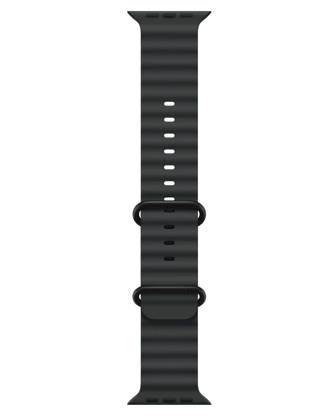 Apple Watch Ultra 3 49mm 2025 Black Titanium Case with Black Ocean Band view 3