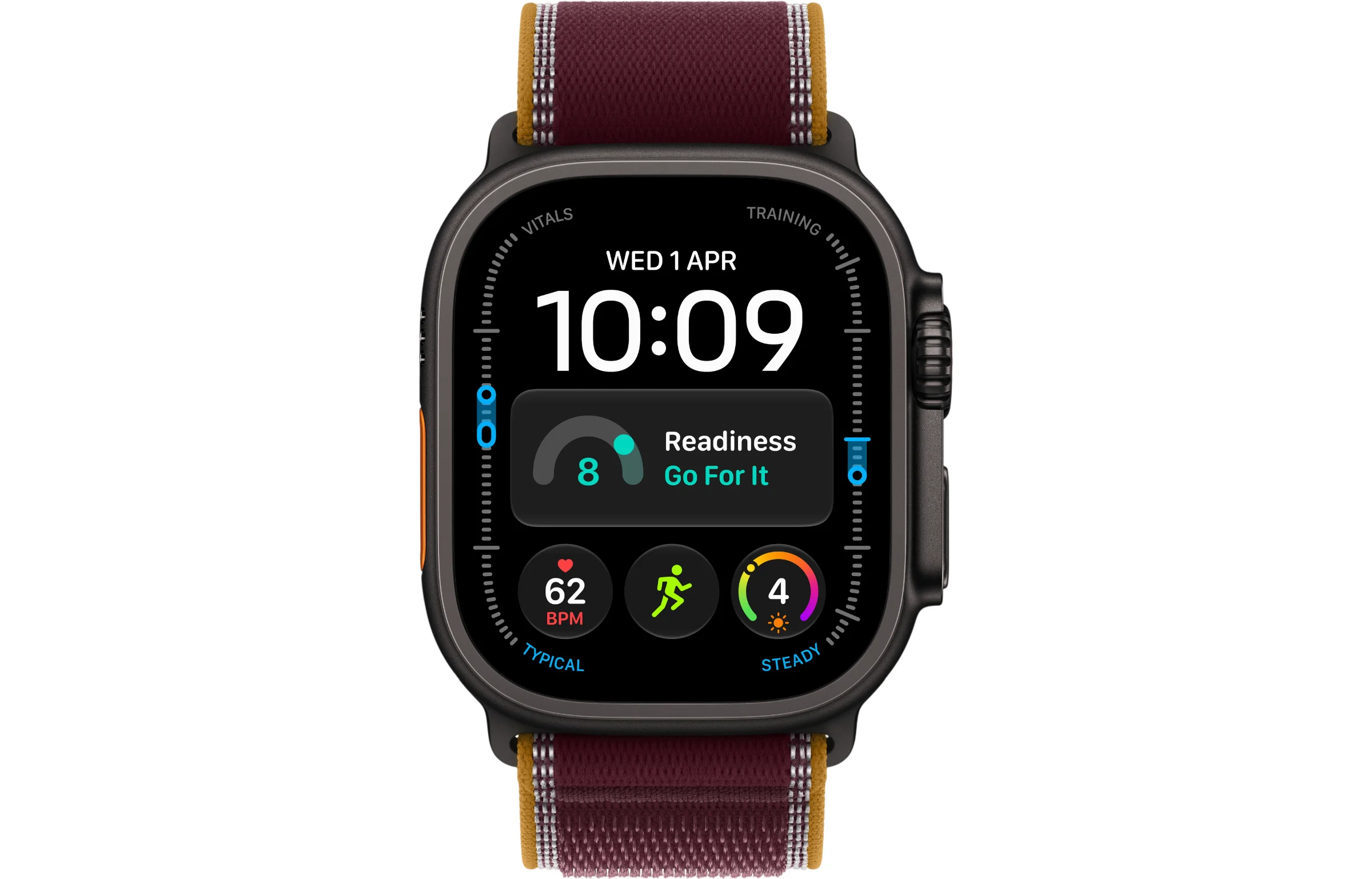 Apple Watch Ultra 4 49mm GPS + Cellular Black Titanium Case with Trail Loop view 2